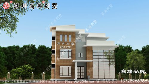 四層小別墅設計圖，外觀簡約時尚大氣，造價53萬左右