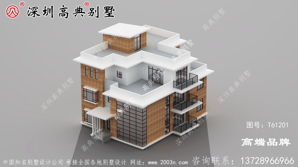 四層小別墅設計圖，外觀簡約時尚大氣，造價53萬左右