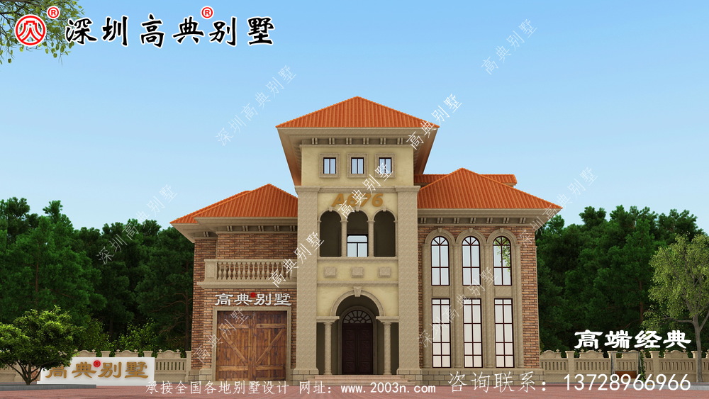 農村自建房三層效果圖,這樣的房子人人都能建好