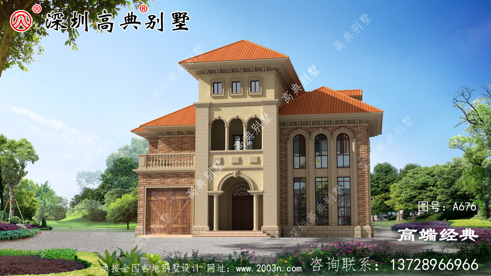 農村自建房三層效果圖,這樣的房子人人都能建好