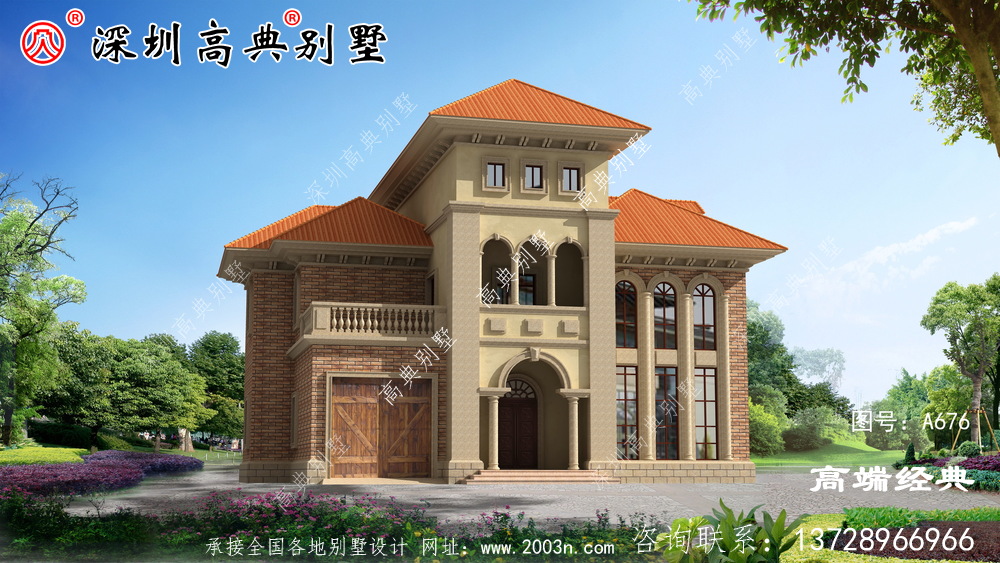 農村自建房三層效果圖,這樣的房子人人都能建好