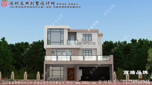 農(nóng)村別墅設(shè)計(jì)圖，符合建筑審美的同時(shí)，滿足日常生活所需