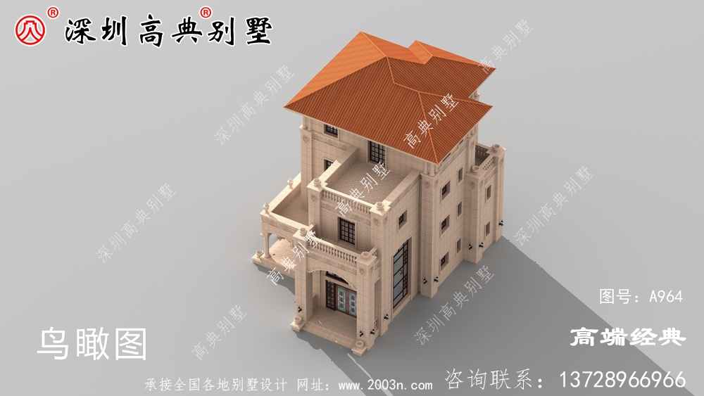 農(nóng)村四層別墅圖片,戶型合理外觀很還不錯(cuò)