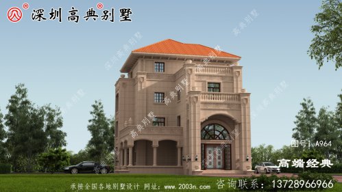 農村四層別墅圖片，戶型合理外觀很還不