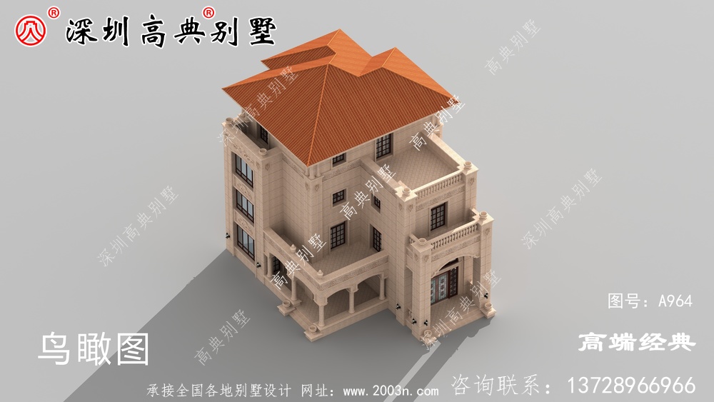 農(nóng)村四層別墅圖片,戶型合理外觀很還不錯(cuò)