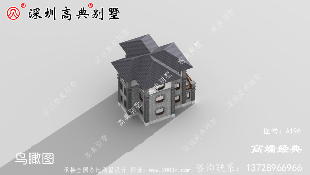鄉(xiāng)下三層帶陽臺(tái)的外觀圖,時(shí)尚大氣,想要建造。