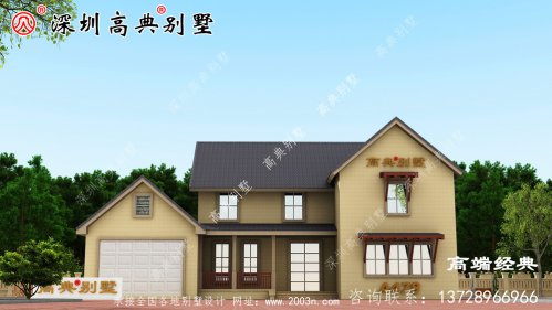 鄉(xiāng)村二層簡(jiǎn)約大氣的圖紙，讓城里人羨慕吧。