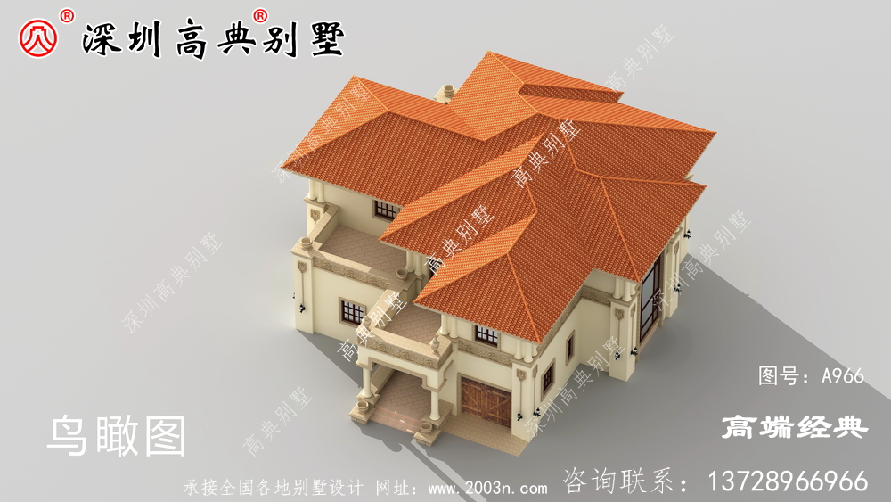 農村建房設計效果圖,簡單大方,父母住在里面都樂呵呵