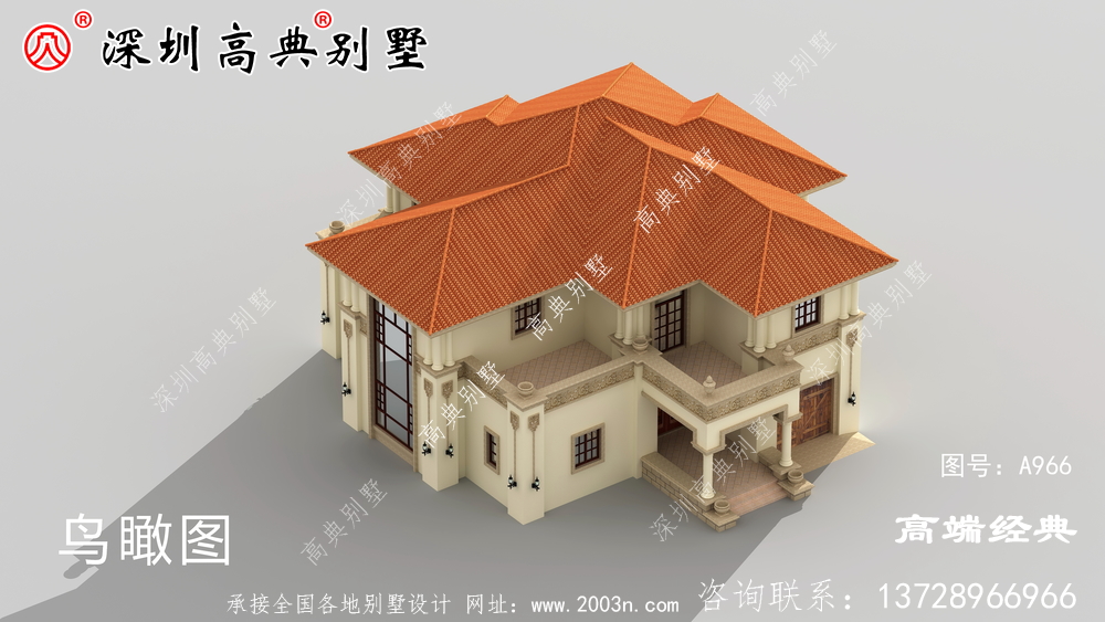 農村建房設計效果圖,簡單大方,父母住在里面都樂呵呵