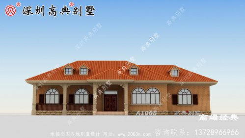 農村一層自建房設計效果圖