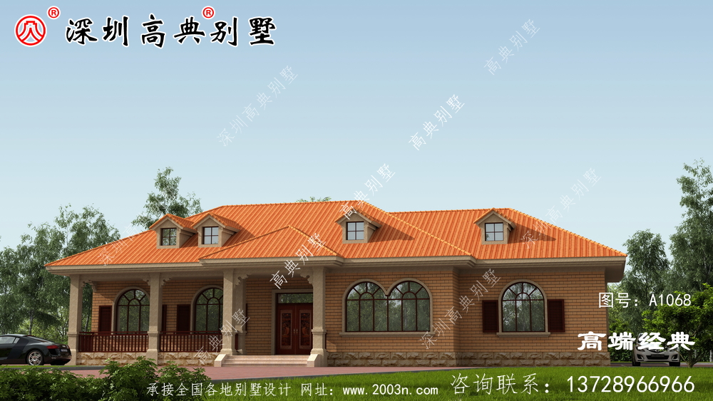 農村一層自建房設計效果圖