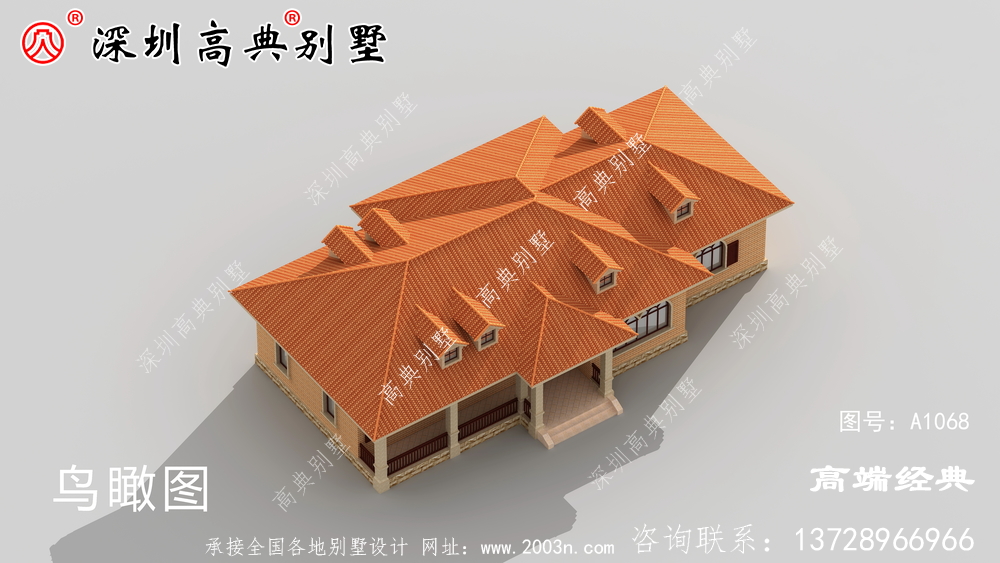 農村一層自建房設計效果圖