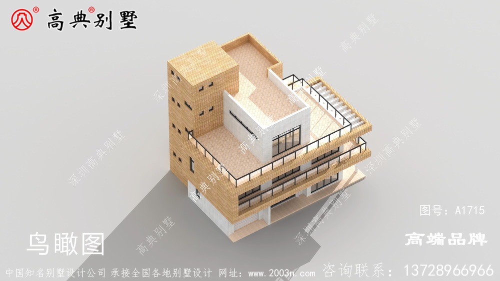 該別墅占地165平方米 ，戶型方正不大不小