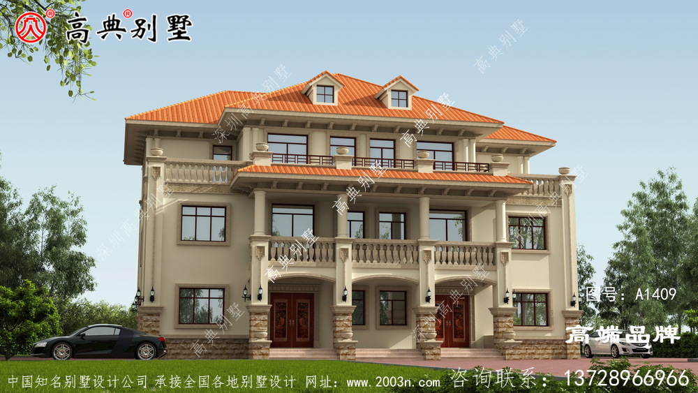 農村建雙拼別墅,簡單大方,讓人過目難忘