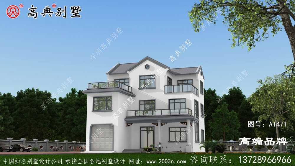 以中式風格為主配合田園要素,色彩組合豐富