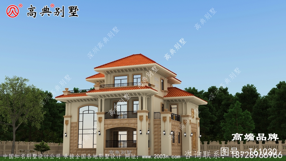戶型方正配以暖色外墻 ,立面更具層次感