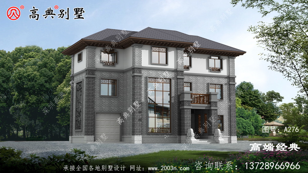 新中式風(fēng)格，適合占地面積150左右的農(nóng)村住宅基地