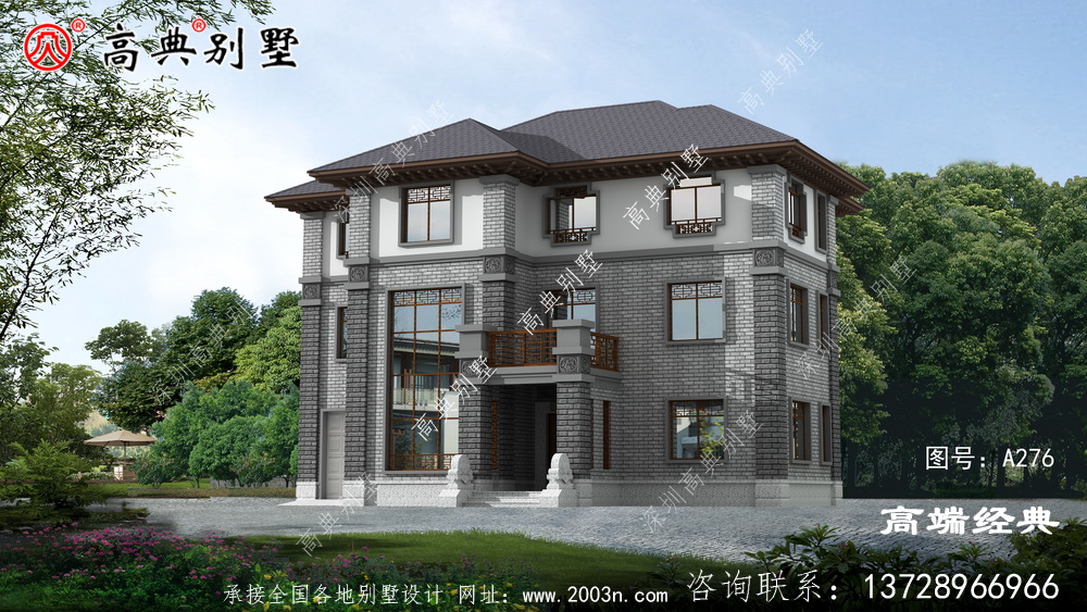新中式風(fēng)格，適合占地面積150左右的農(nóng)村住宅基地