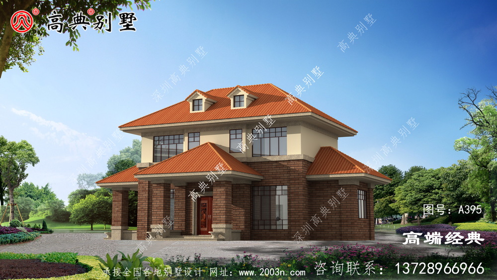 立面采用白石材展示整個建筑非常美觀