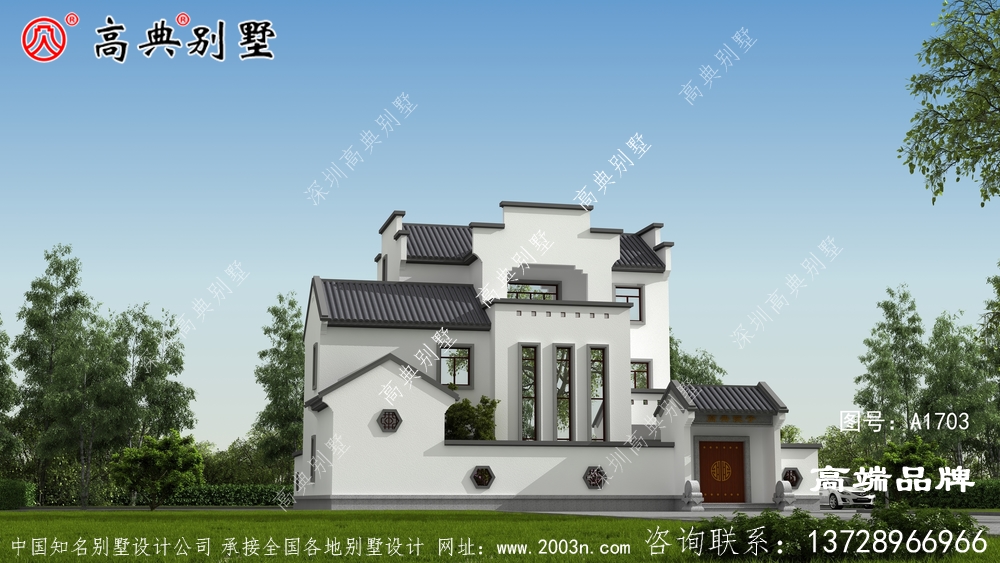 新中式別墅設(shè)計(jì)圖,建出來(lái)的實(shí)物效果杠杠的