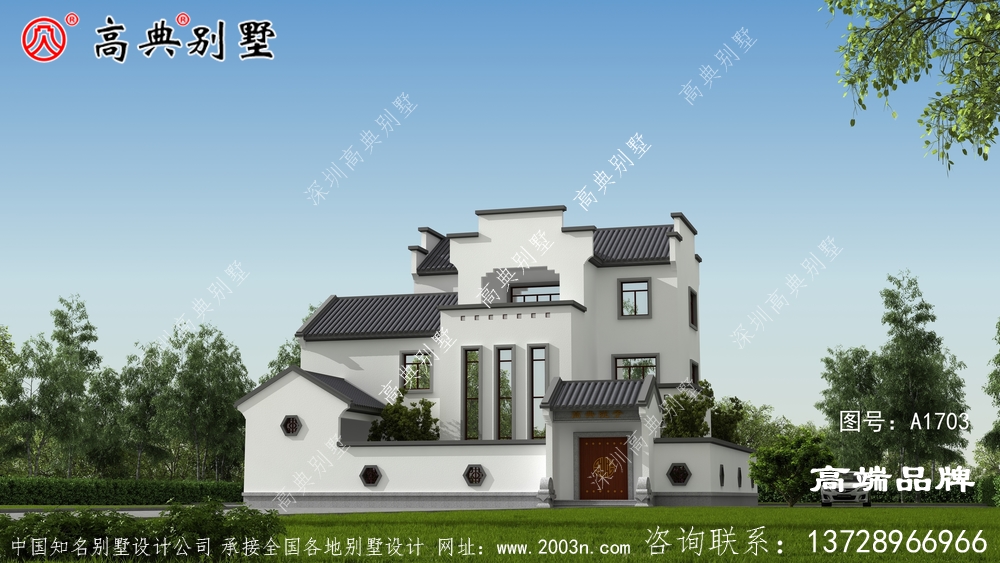 新中式別墅設(shè)計(jì)圖,建出來(lái)的實(shí)物效果杠杠的