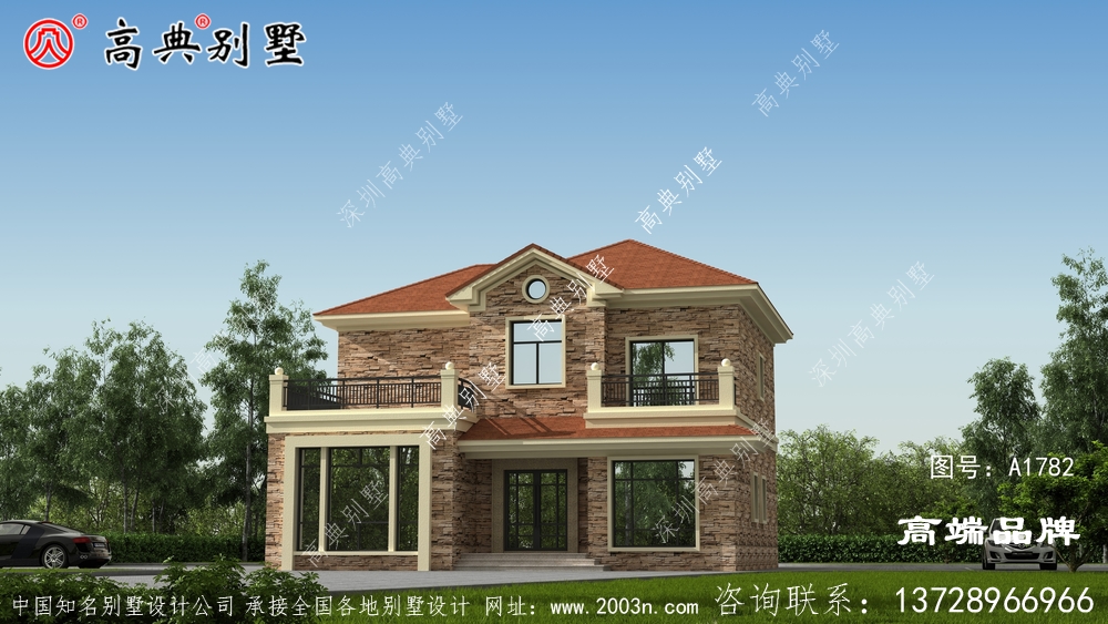 農(nóng)村二層別墅設(shè)計(jì)圖,家中人少的適合建!