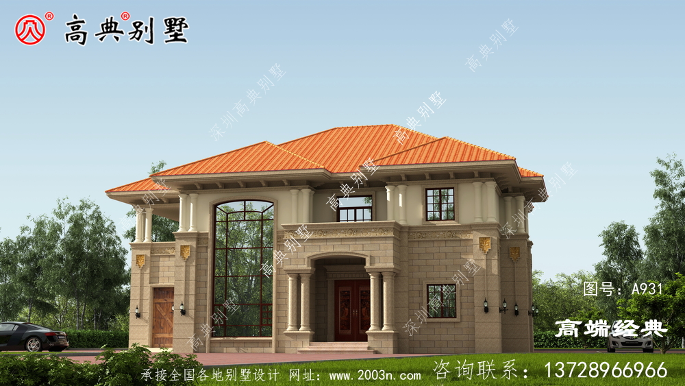 這款歐式兩層別墅,看看你們喜歡嗎?