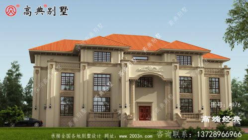 歐式自建別墅，精致時尚，建在老家