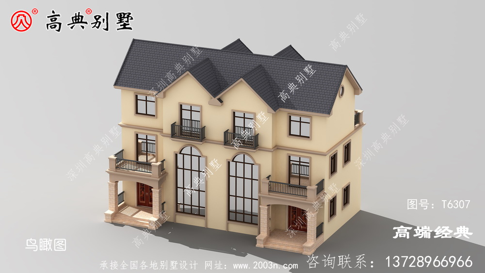 雙拼三層別墅以簡約大方為主，創(chuàng)造更多符合農(nóng)村住宅別墅