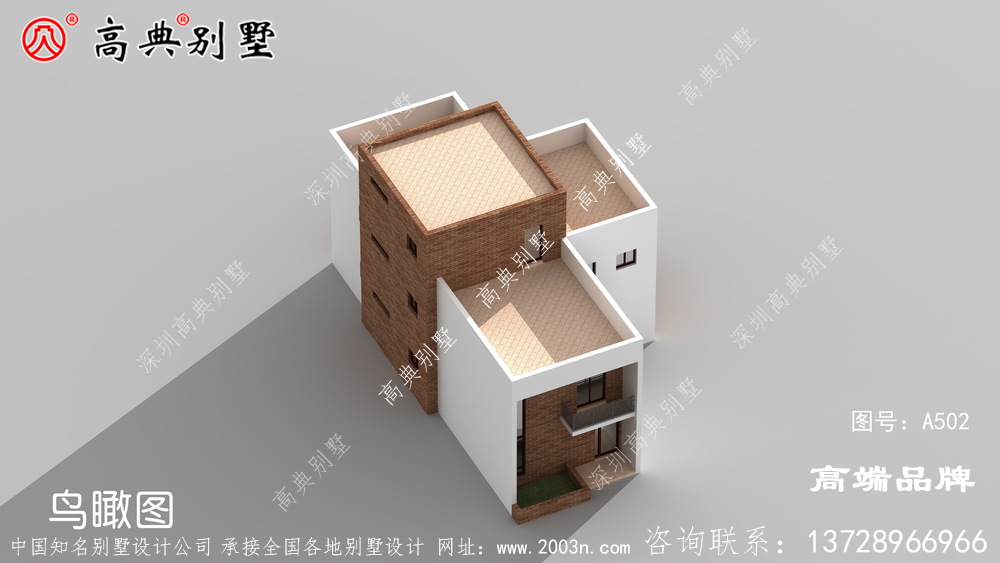 鄉村現代復式平頂三層自建別墅設計圖紙，在老百姓眼里最受歡迎的房子